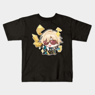 Honkai Star Rail Chibi Aventurine 3 Kids T-Shirt